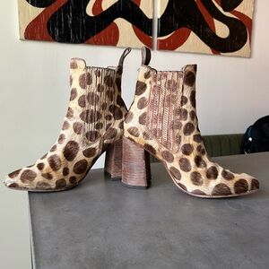Leopard Print Ankle Boots
